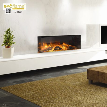 Chimenea eléctrica 1030 frontal - Chimeneas Impormade