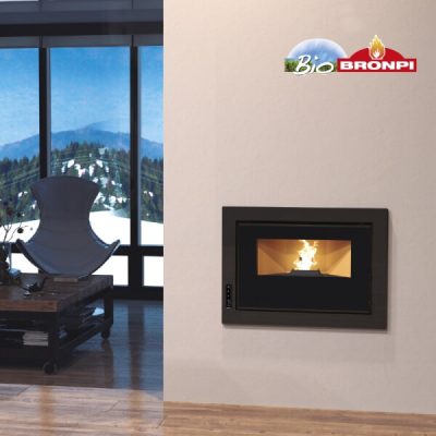 Insertable de pellets Bruno Slim Bronpi - Chimeneas Impormade