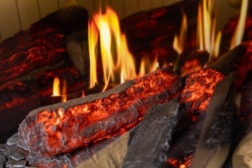Chimenea eléctrica Holo efecto leños